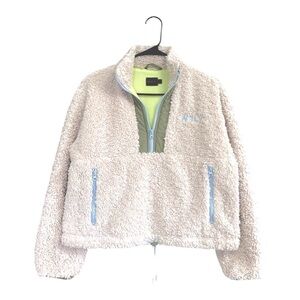 WSLY ECO SHERPA CROPPED PULLOVER JACKET